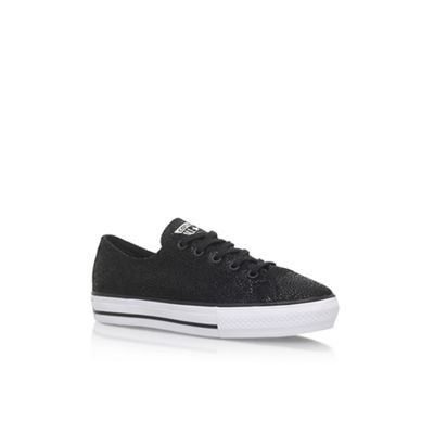 Black 'Ctas Highline' flat lace up sneakers